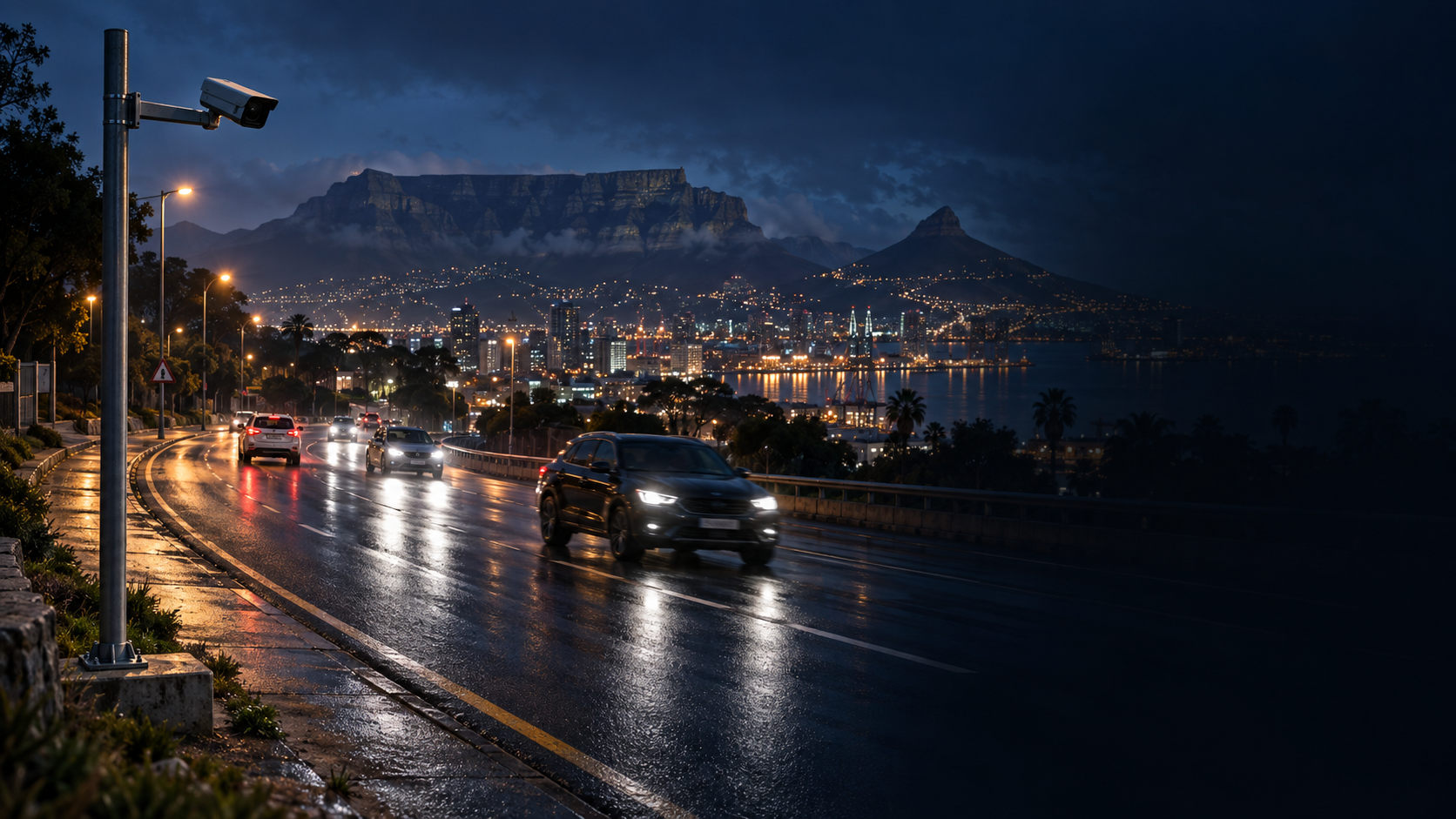 Cape Town roadway monitored by an IotNet camera